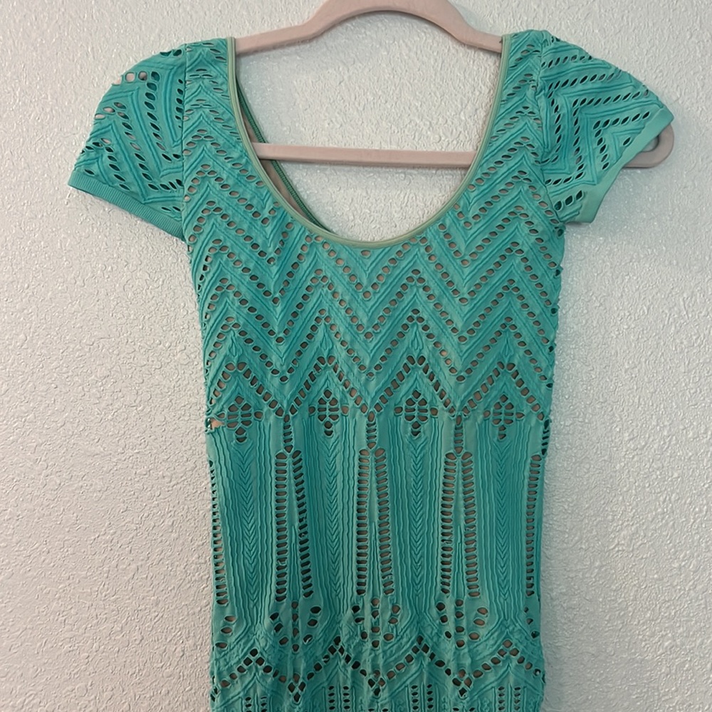 BEBE turquoise dress - Picture 6 of 8